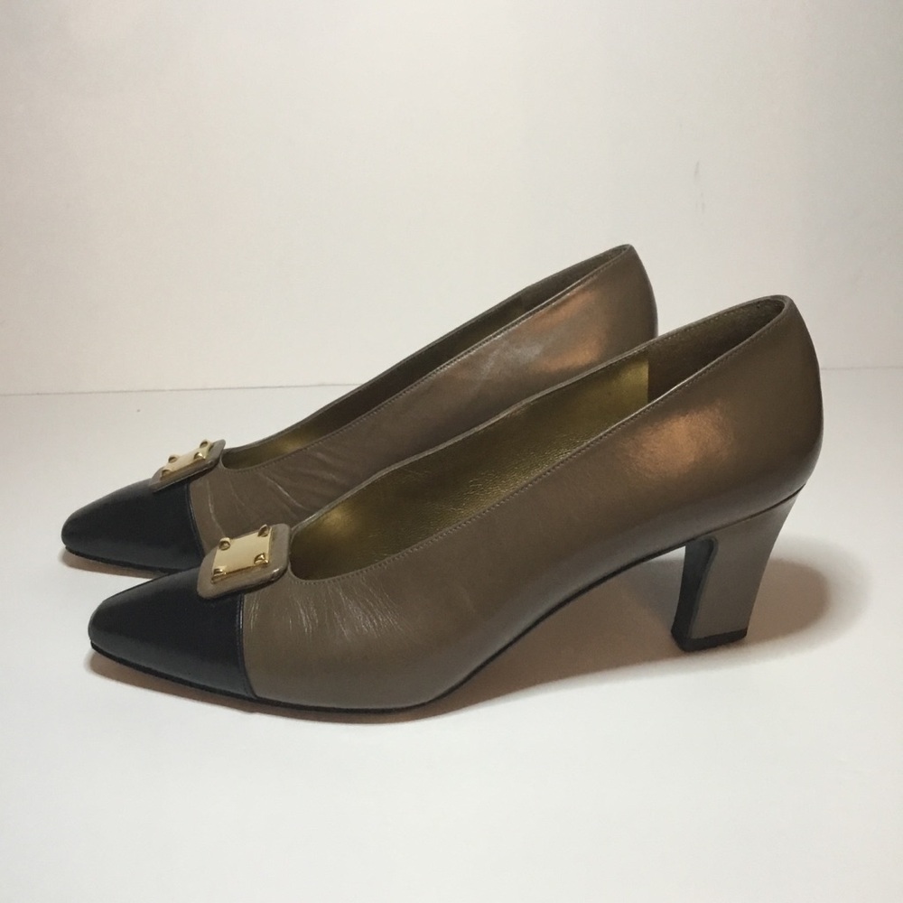 Stuart Weitzman Elegant Women's Heels in Black and Brown Size 7